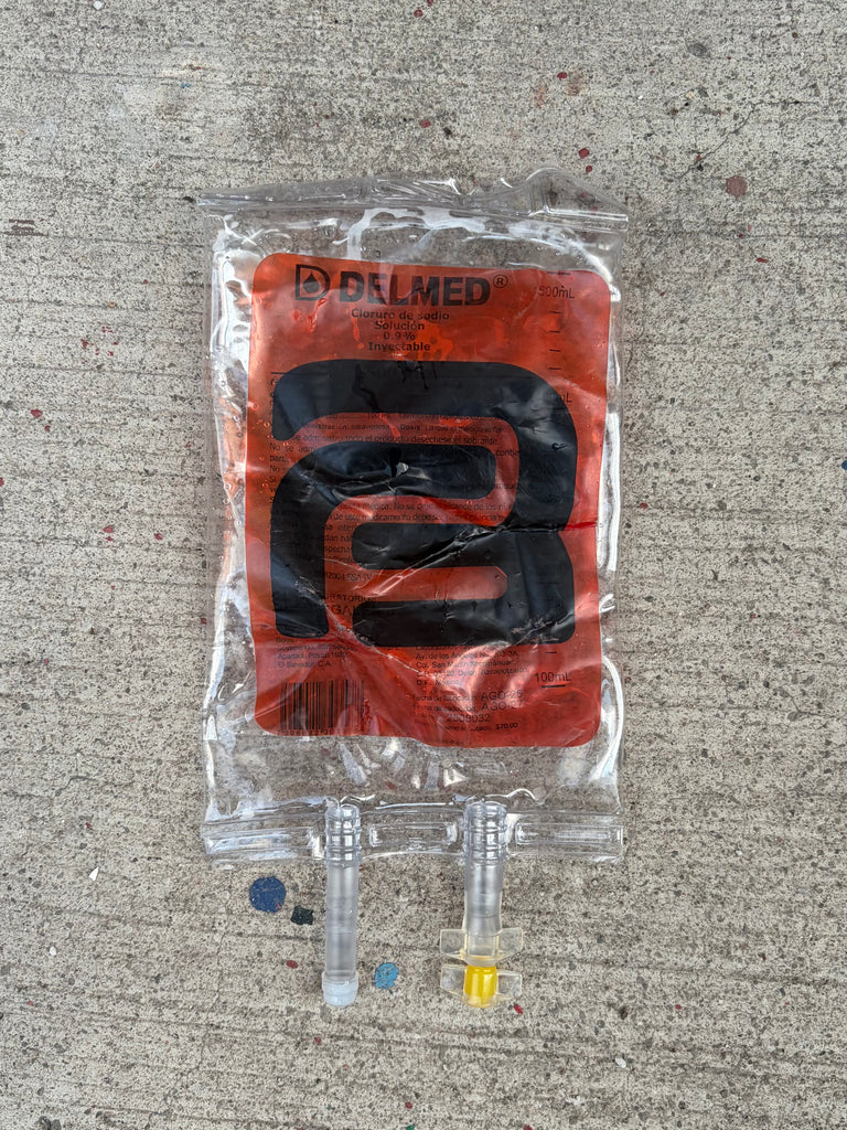 I.V. BAG WITH LOGO